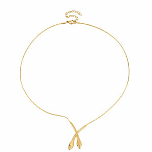 2 Snakes Halskette | Gold - Piercd