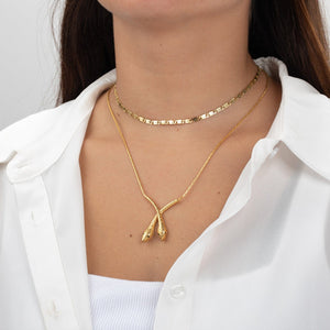 2 Snakes Halskette | Gold - Piercd