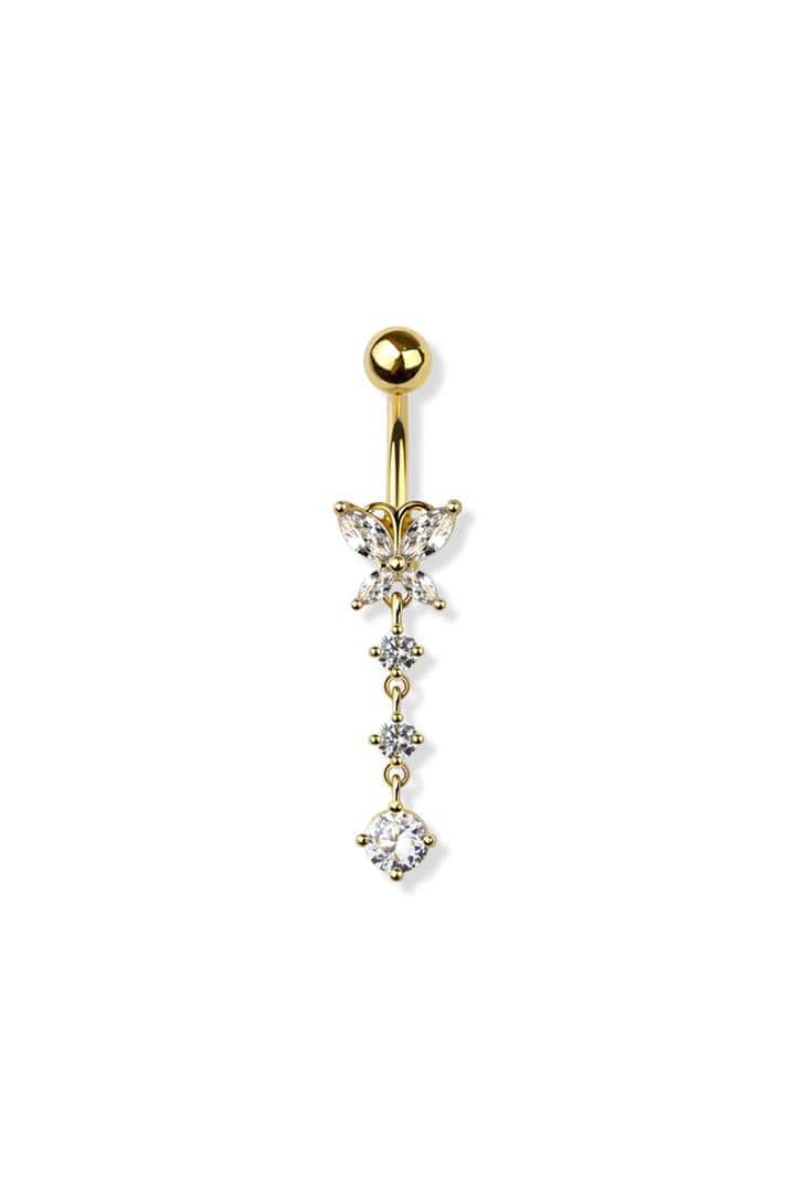 Butterfly Bauchnabelpiercing | Gold | Silber - Piercd