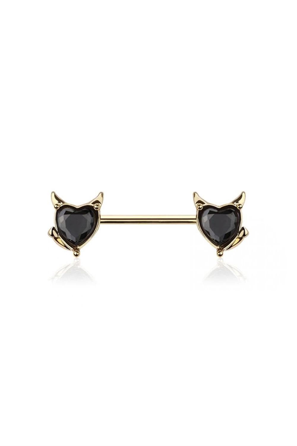 Devilish Brustwarzenpiercing | Gold - Piercd