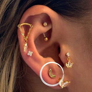 Eclipse Ohrstecker | Gold | Silber - Piercd