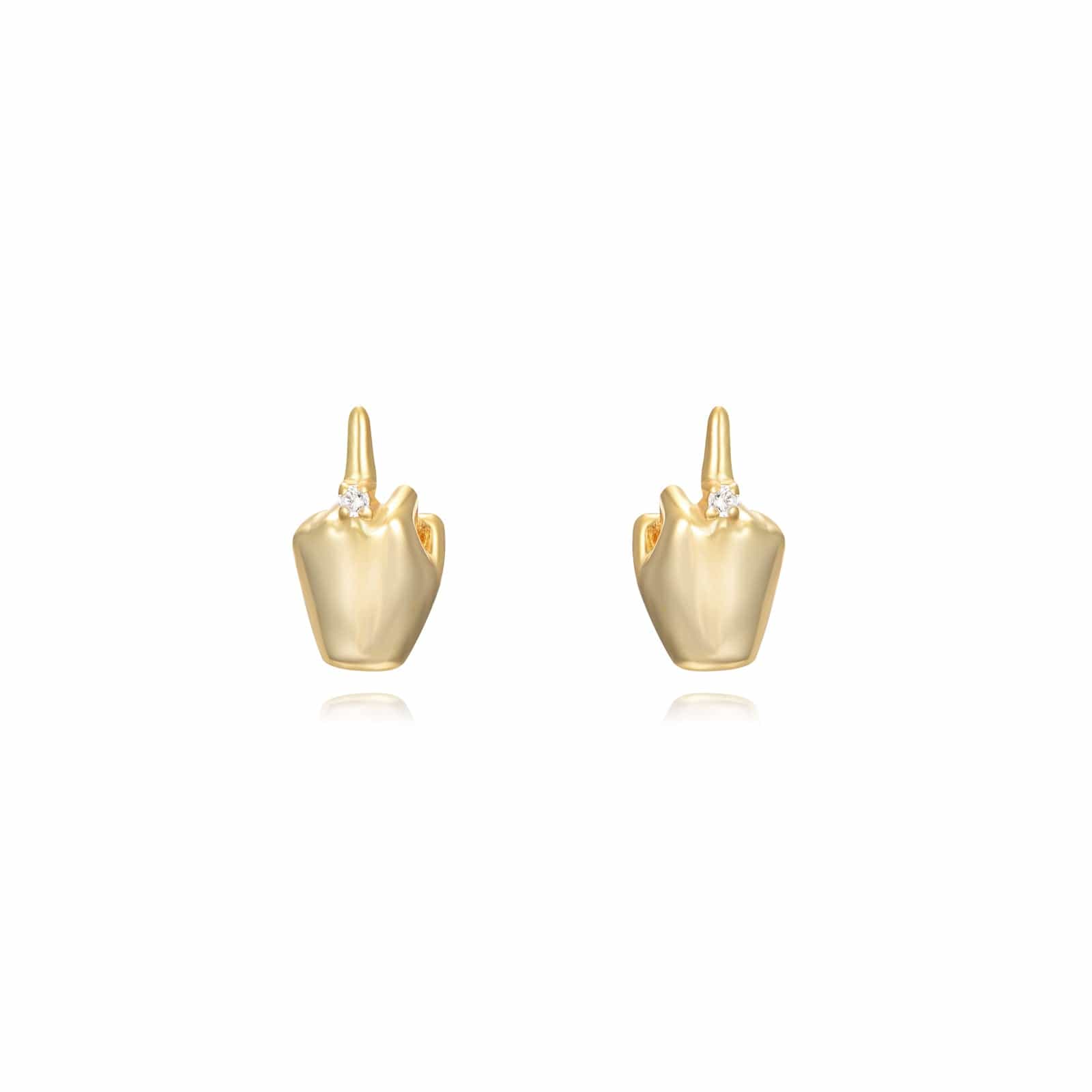 F-You Ohrstecker | Gold - Piercd