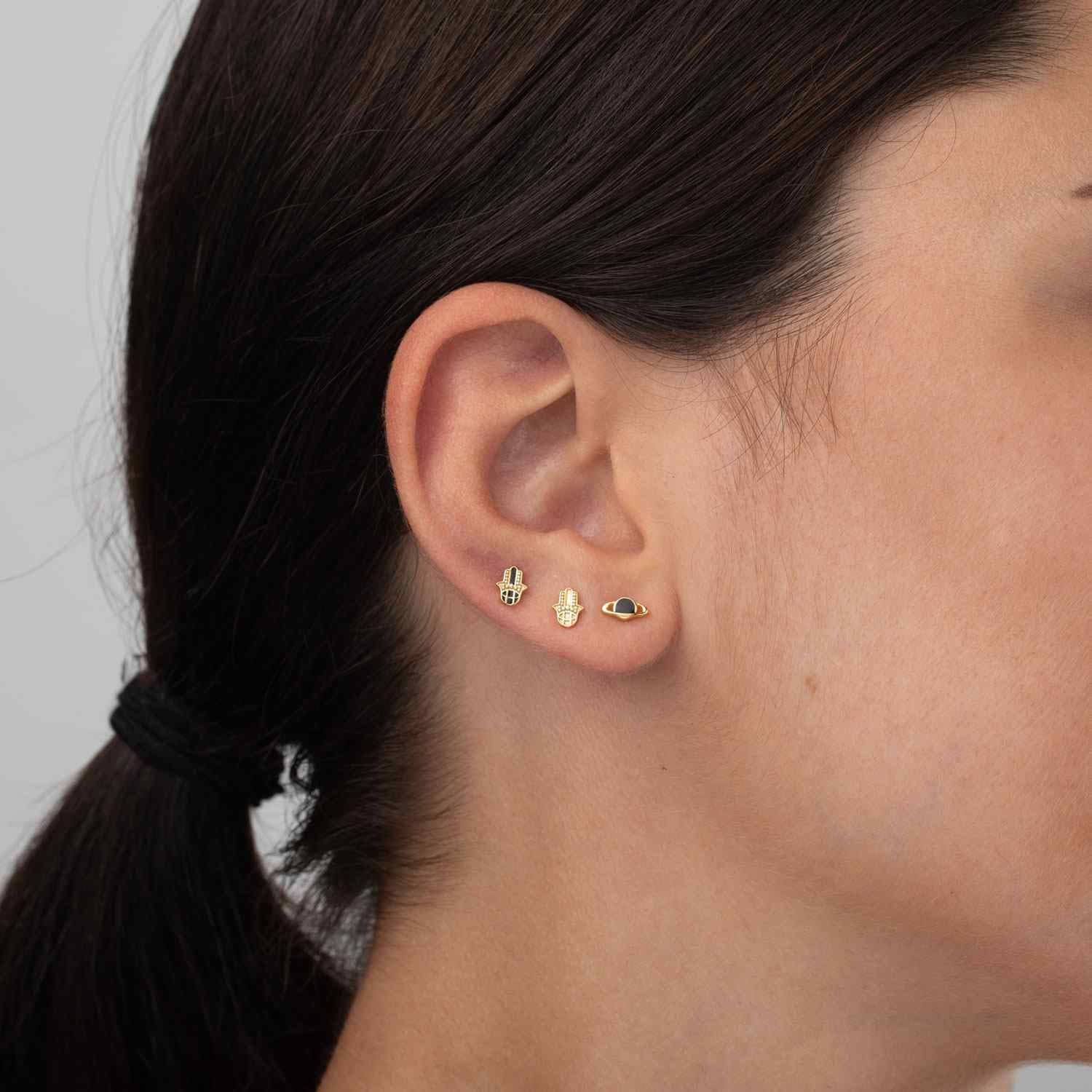 Fatima Ohrstecker | Gold - Piercd