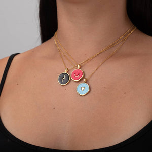 Flashy Heart Halskette | Gold | 4 versch. Farben - Piercd