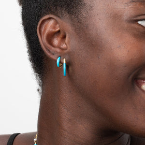 Flashy Ring Ohrringe | Gold | Emaille - Piercd