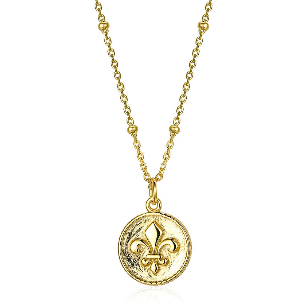 Fleur de Lis Halskette | Gold - Piercd