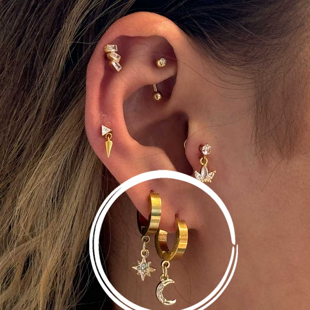 Glint Ohrringe | Gold | Silber - Piercd