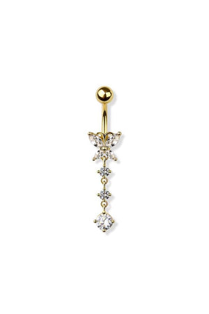 Butterfly Bauchnabelpiercing | Gold | Silber - Piercd
