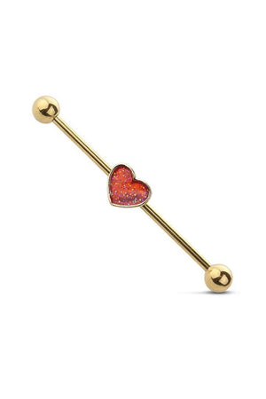 The Fancy Heart Industrial | Gold - Piercd