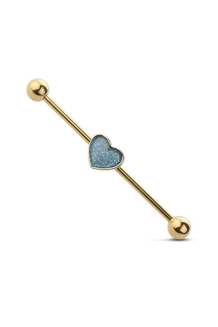 The Fancy Heart Industrial | Gold - Piercd