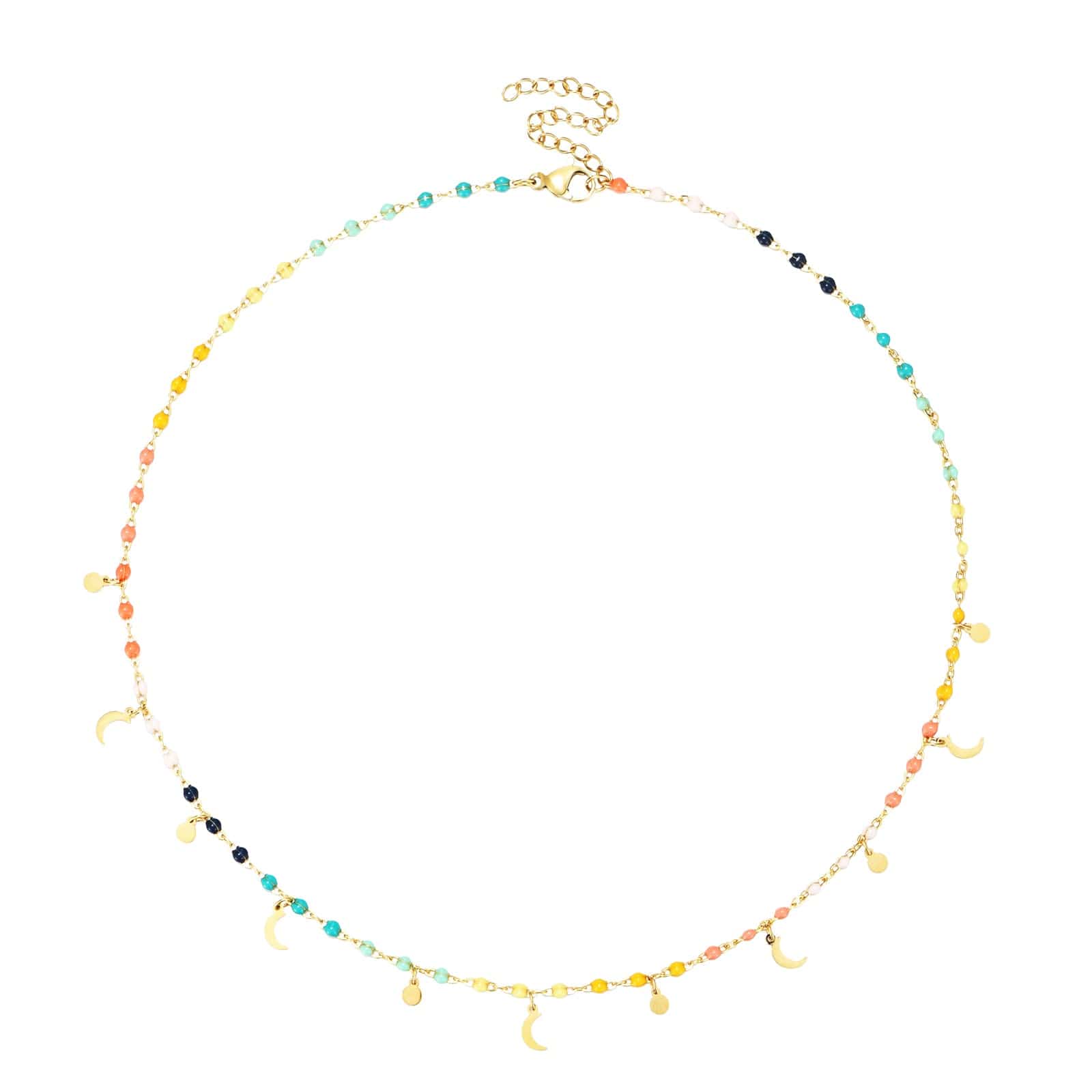 Happy Moon Halskette | Gold - Piercd
