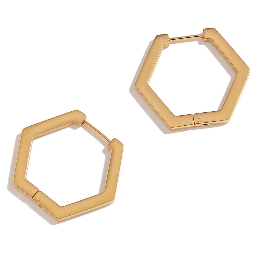 Hexa Ohrringe | Gold - Piercd