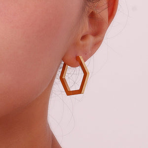 Hexa Ohrringe | Gold - Piercd