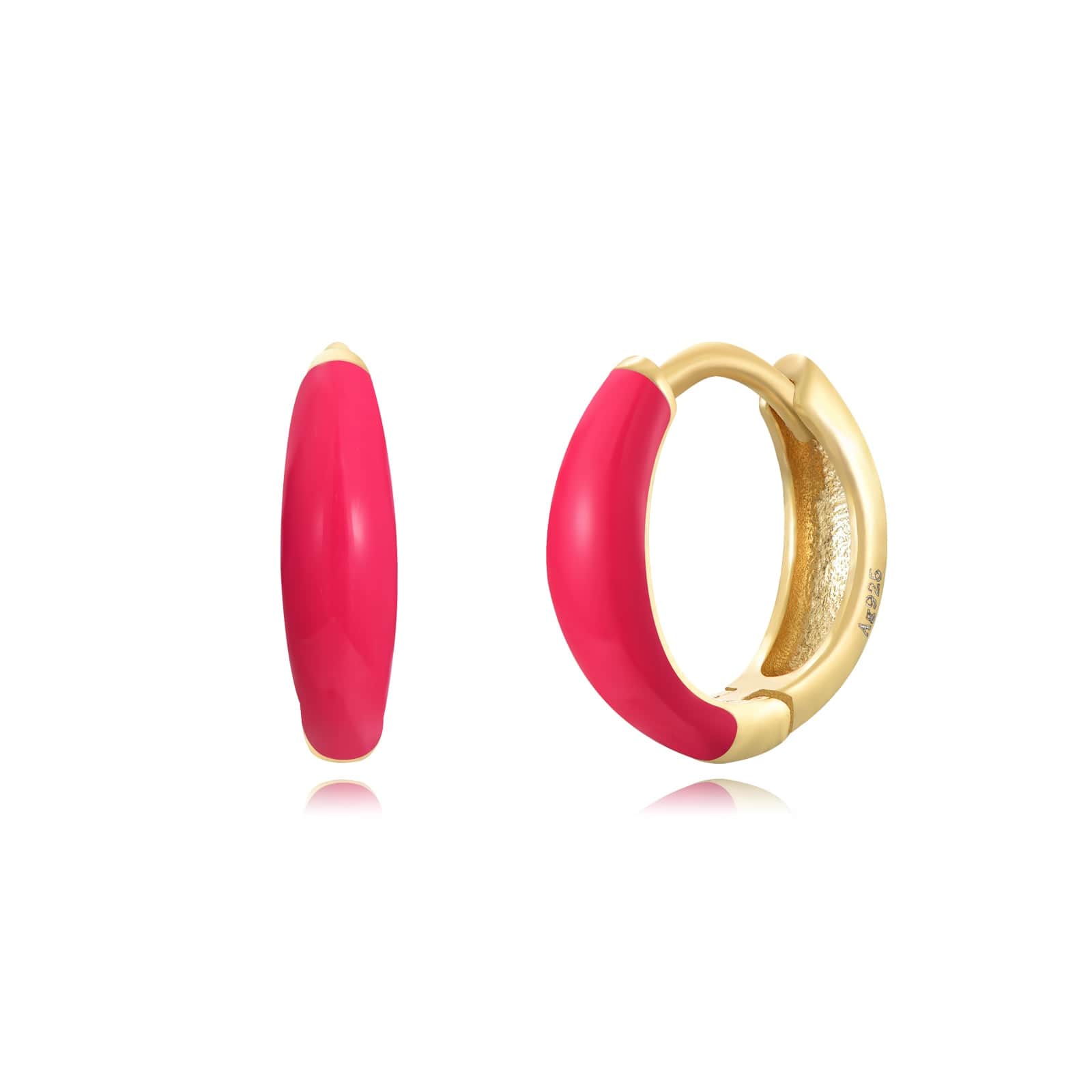 Flashy Ring Ohrringe | Gold | Emaille - Piercd