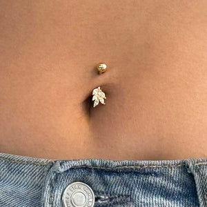 Leaf Bauchnabelpiercing | Gold | Silber - Piercd