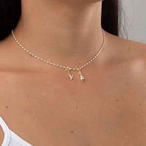 Marisia Halskette | 4 Charms | Gold - Piercd