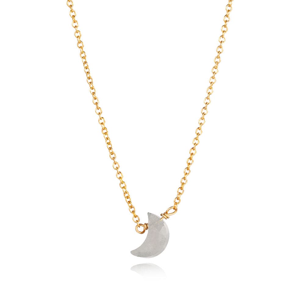 Mineral Moon Halskette | Gold - Piercd