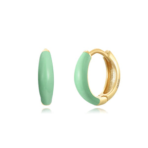 Flashy Ring Ohrringe | Gold | Emaille - Piercd