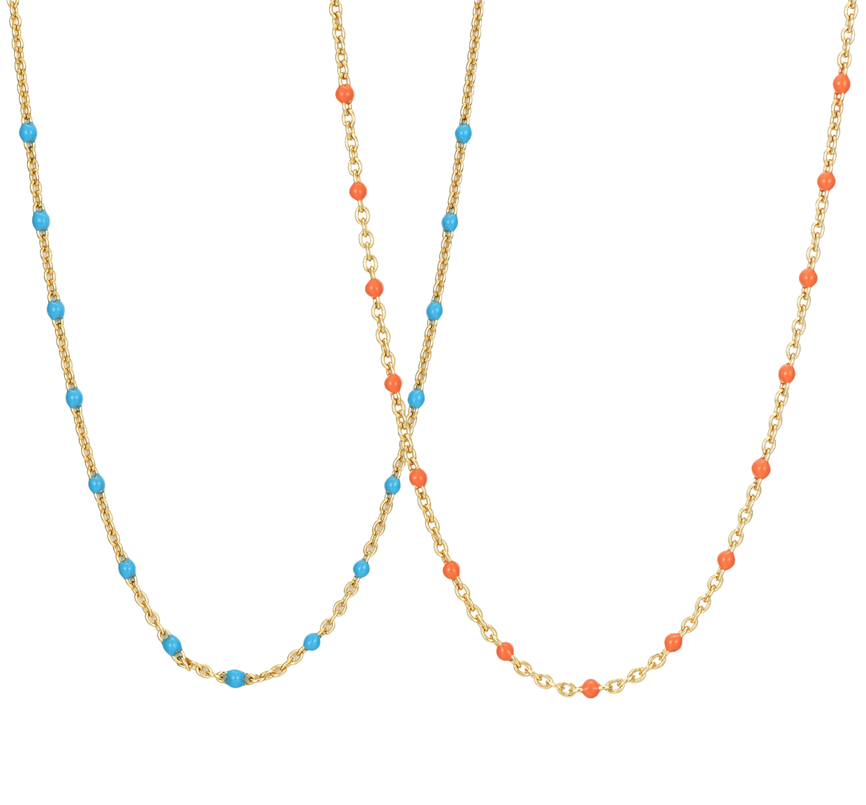 Moku Halskette | Gold | 2 versch. Farben - Piercd