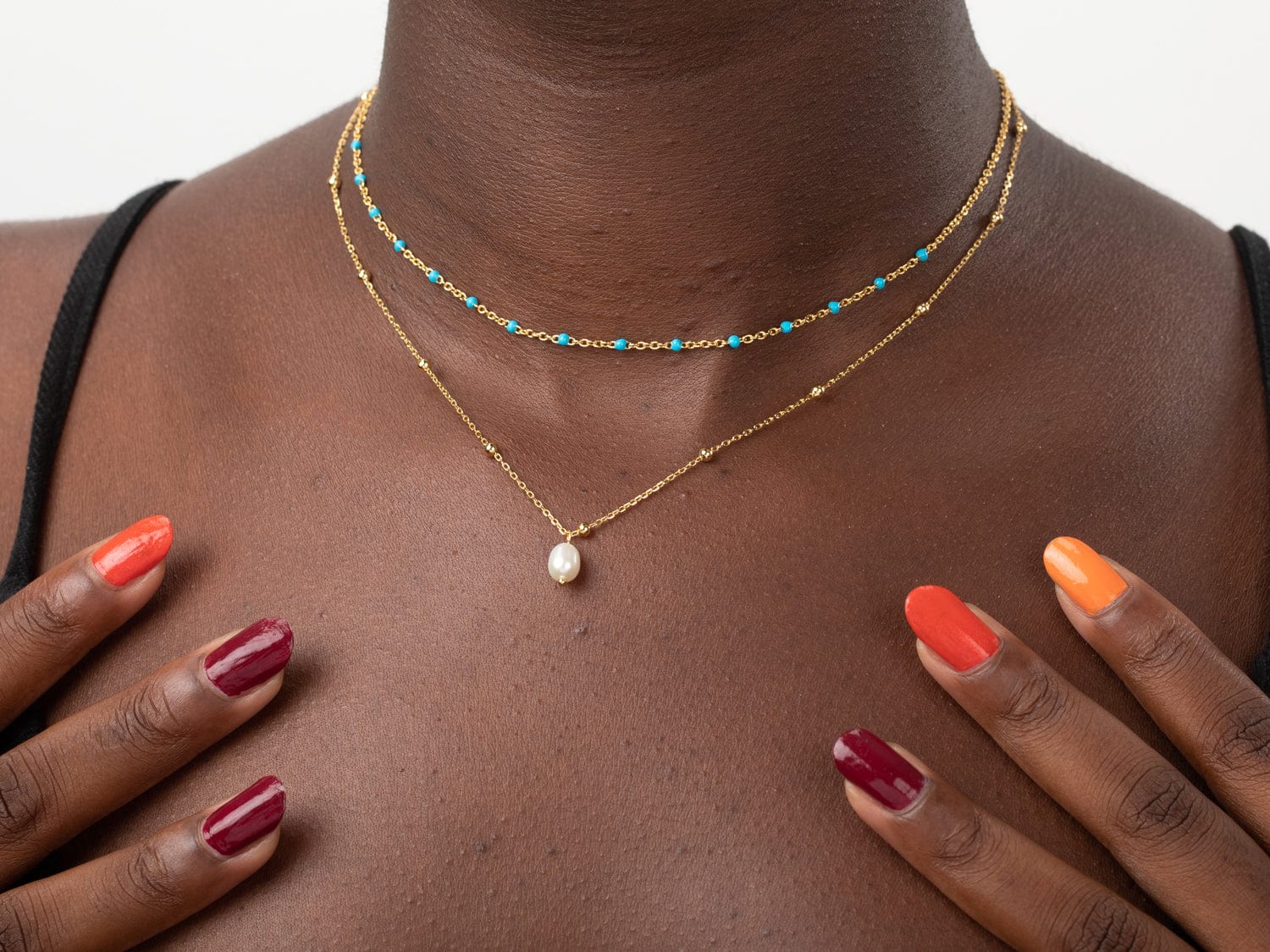 Moku Halskette | Gold | 2 versch. Farben - Piercd