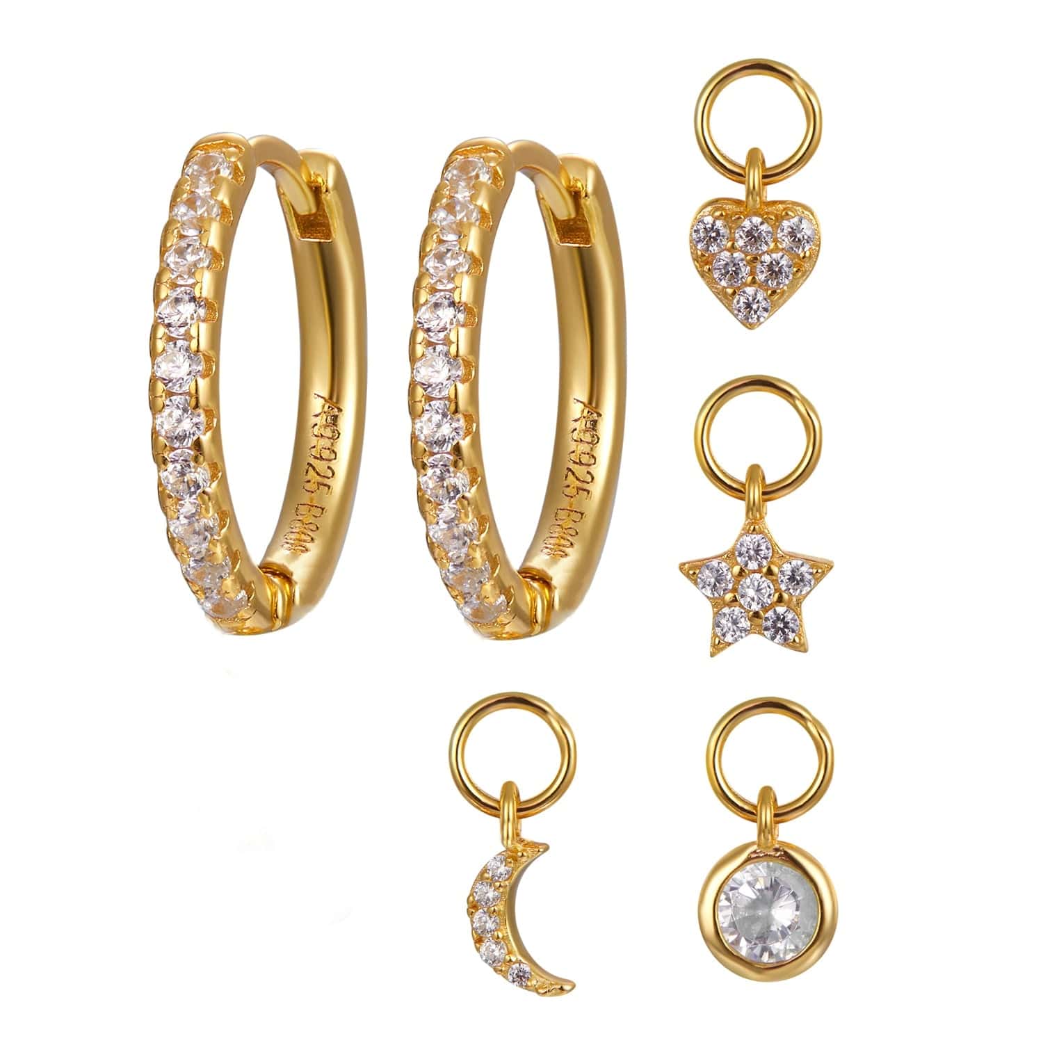 Momi Charms Set | Gold | 4 Charms - Piercd