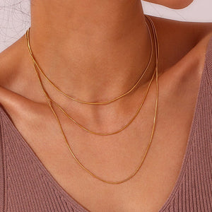 Omega Halskette | Gold | 3 Größen - Piercd
