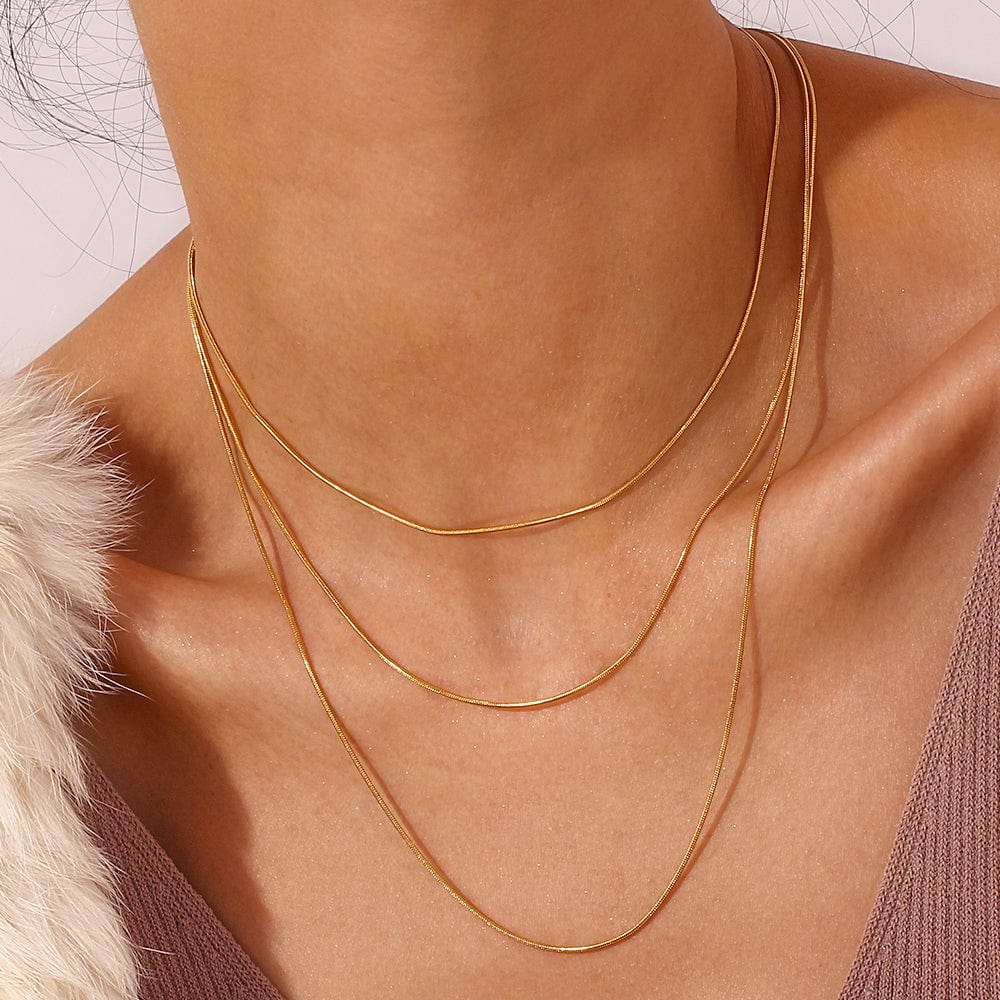 Omega Halskette | Gold | 3 Größen - Piercd