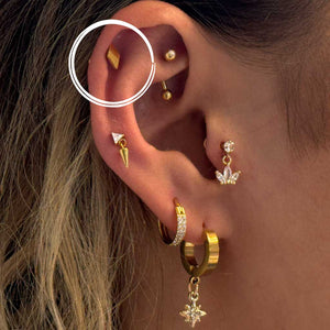 Prism Ohrstecker | Gold | Silber - Piercd