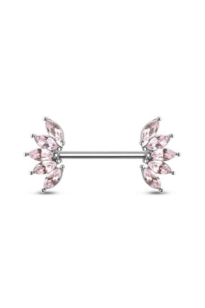 Marquise Brustwarzenpiercing | Gold | Silber | Rosa - Piercd