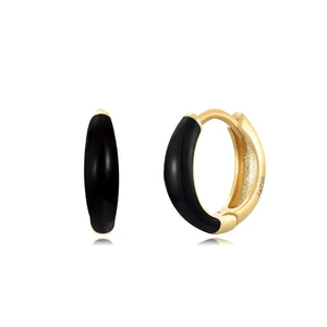 Flashy Ring Ohrringe | Gold | Emaille - Piercd