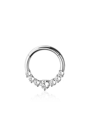 The Segment Crystal Piercing | Gold | Silber - Piercd