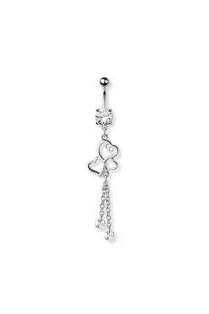 Tripple Heart Bauchnabelpiercing | Gold | Silber - Piercd