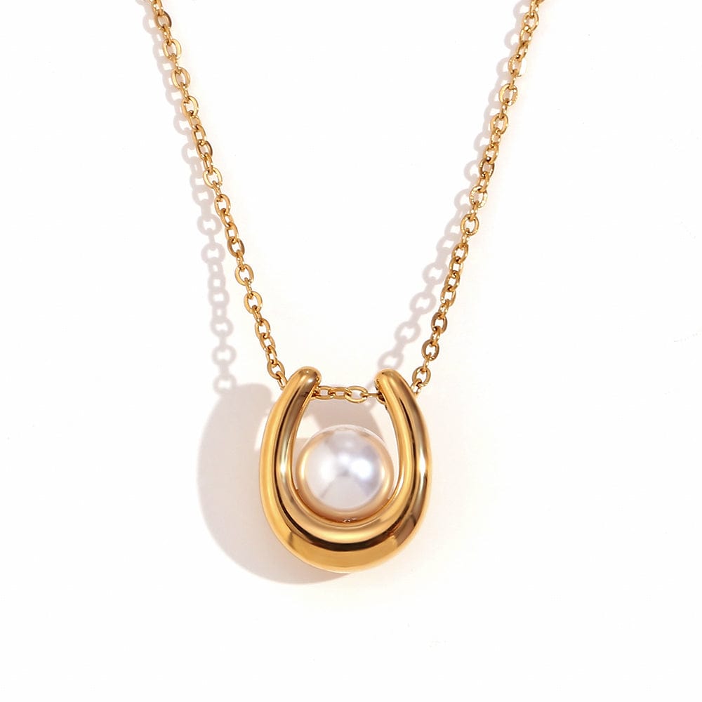 Simile Pearl Halskette | Gold - Piercd