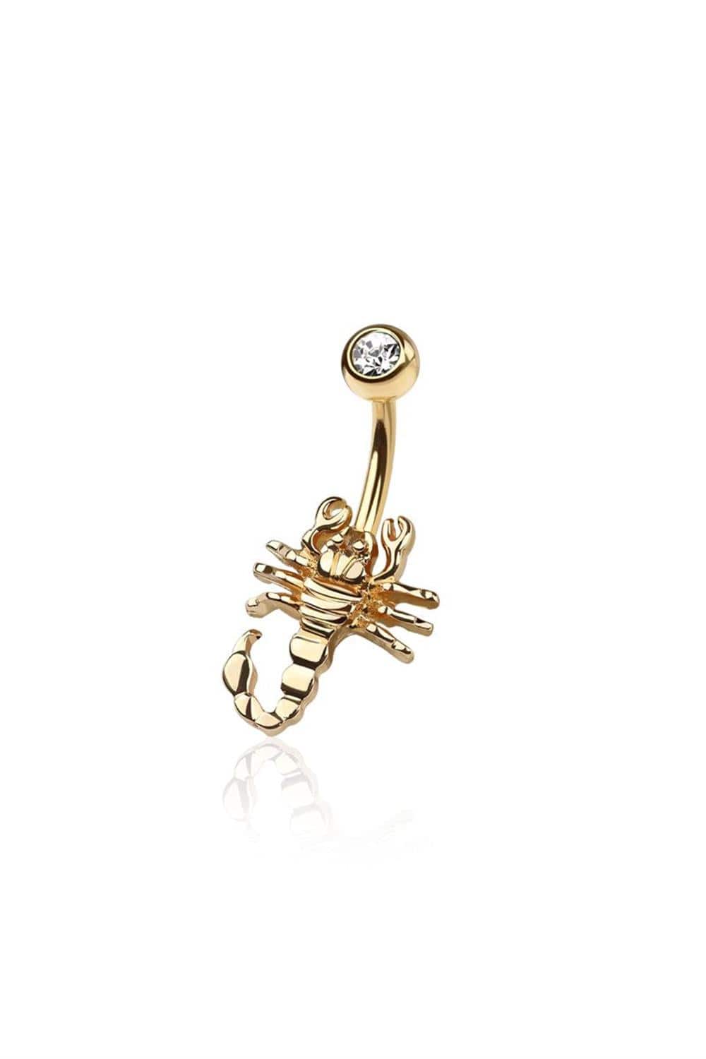 Skorpio Bauchnabelpercing | Gold - Piercd