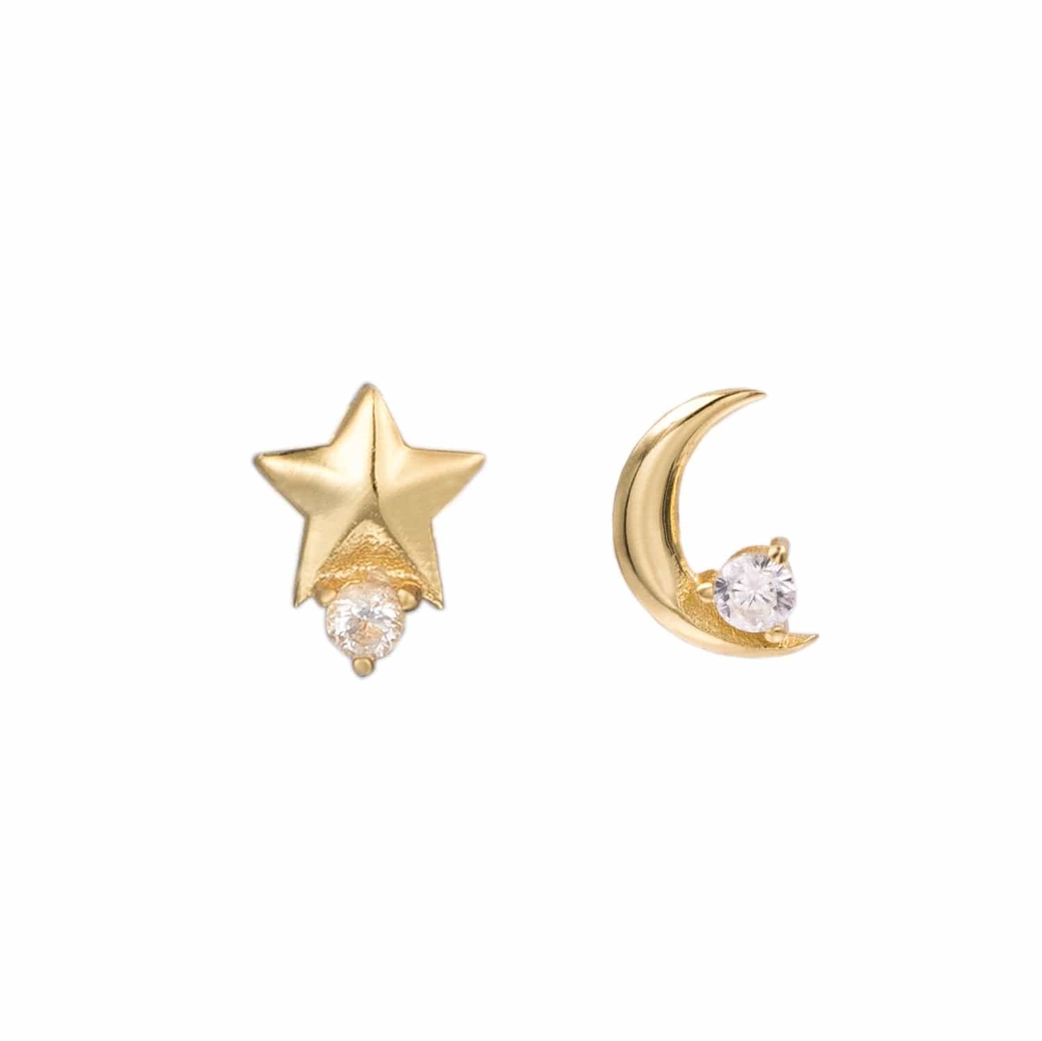 Starmoon Ohrringe | Gold - Piercd