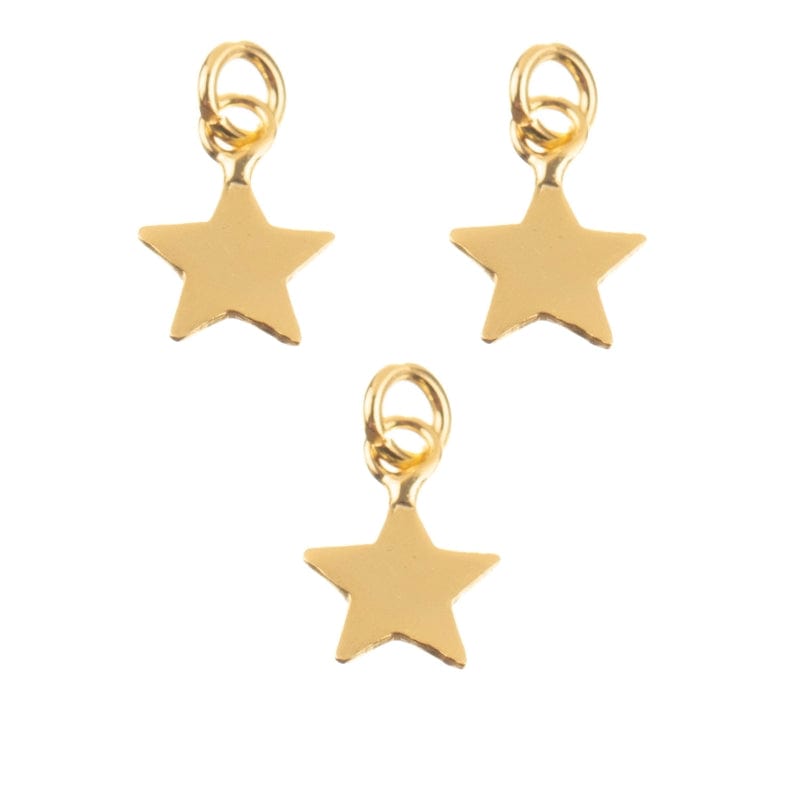 Stern Charm | Gold | 5 Stück - Piercd