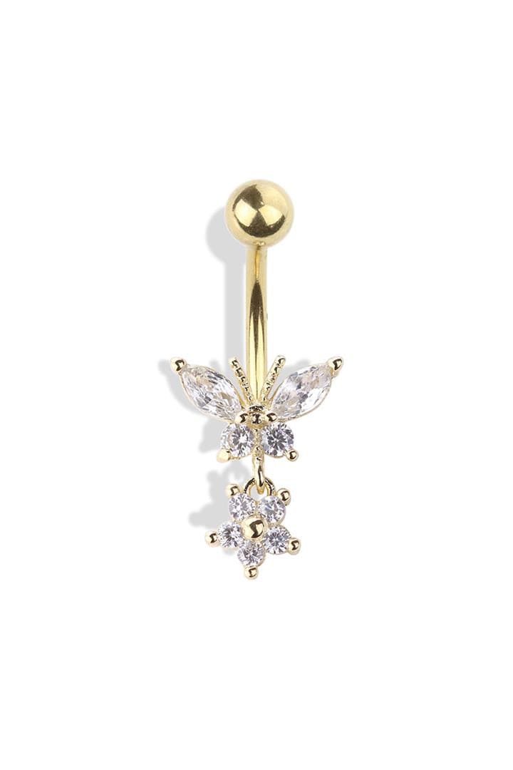The Butterfly Bauchnabelpiercing | Gold | Silber - Piercd