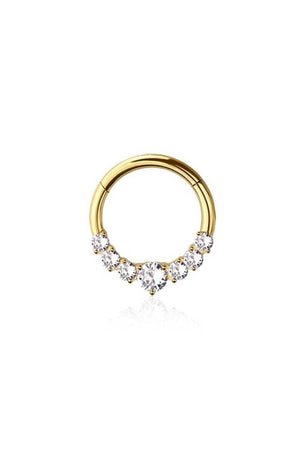 The Segment Crystal Piercing | Gold | Silber - Piercd