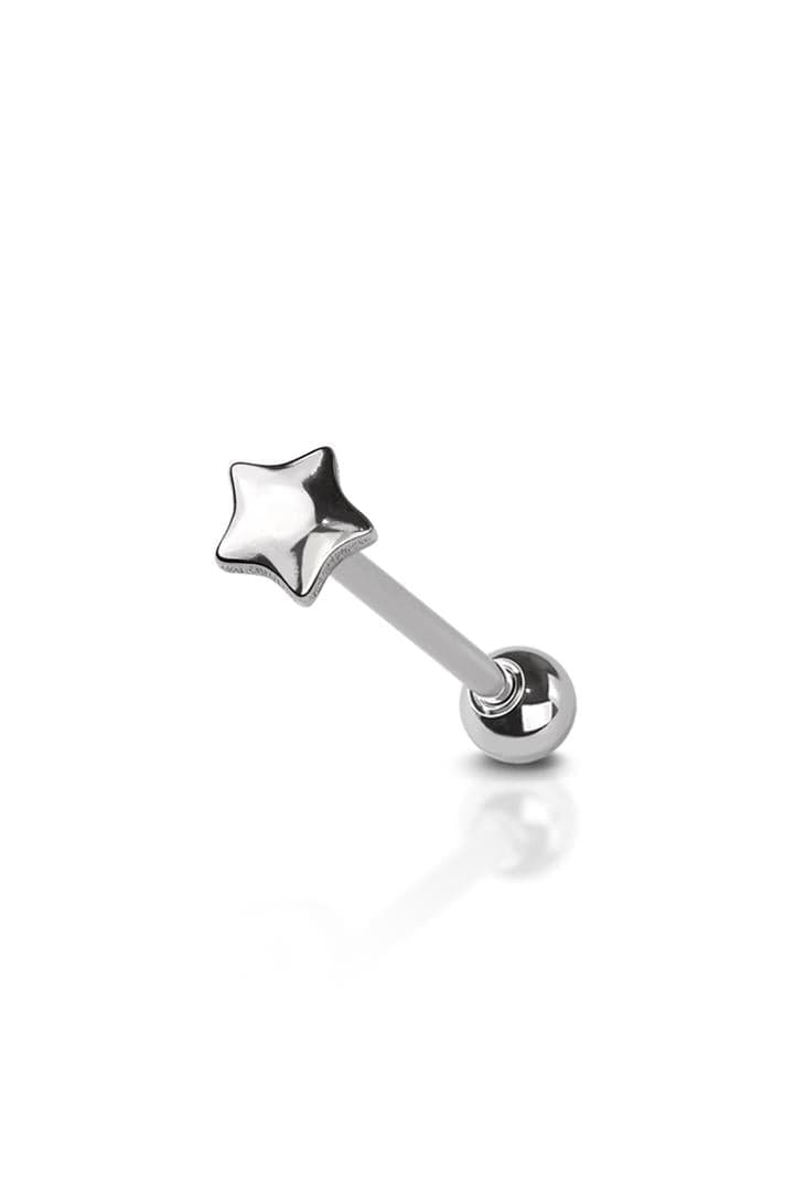 The Star Zungenpiercing | Silber - Piercd