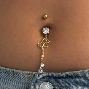 Tripple Heart Bauchnabelpiercing | Gold | Silber - Piercd