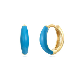Flashy Ring Ohrringe | Gold | Emaille - Piercd
