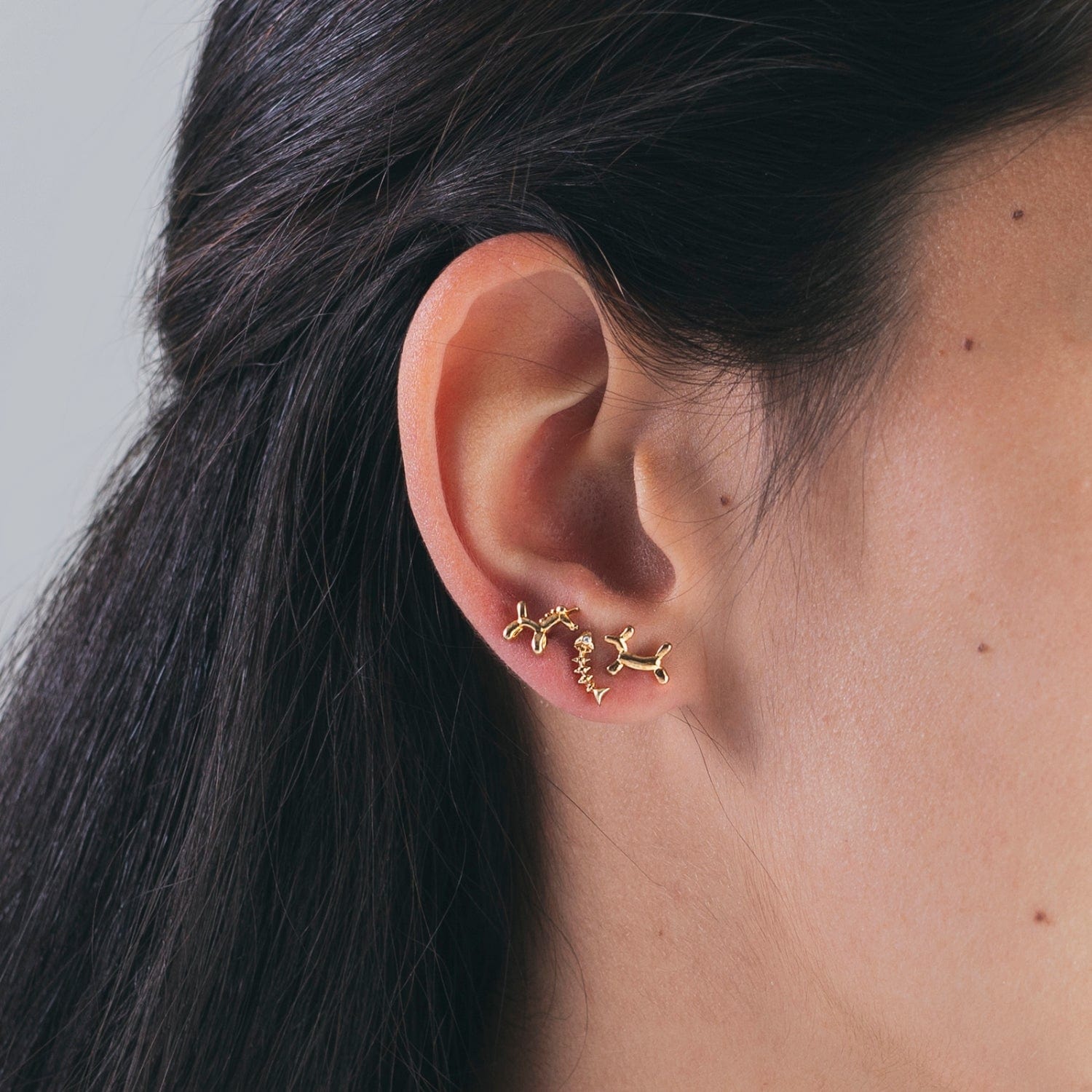 Unicorn Ohrstecker | Gold - Piercd