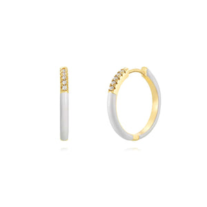 Flashy Sparkling Ohrringe | Gold | Emaille - Piercd