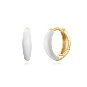 Flashy Ring Ohrringe | Gold | Emaille - Piercd
