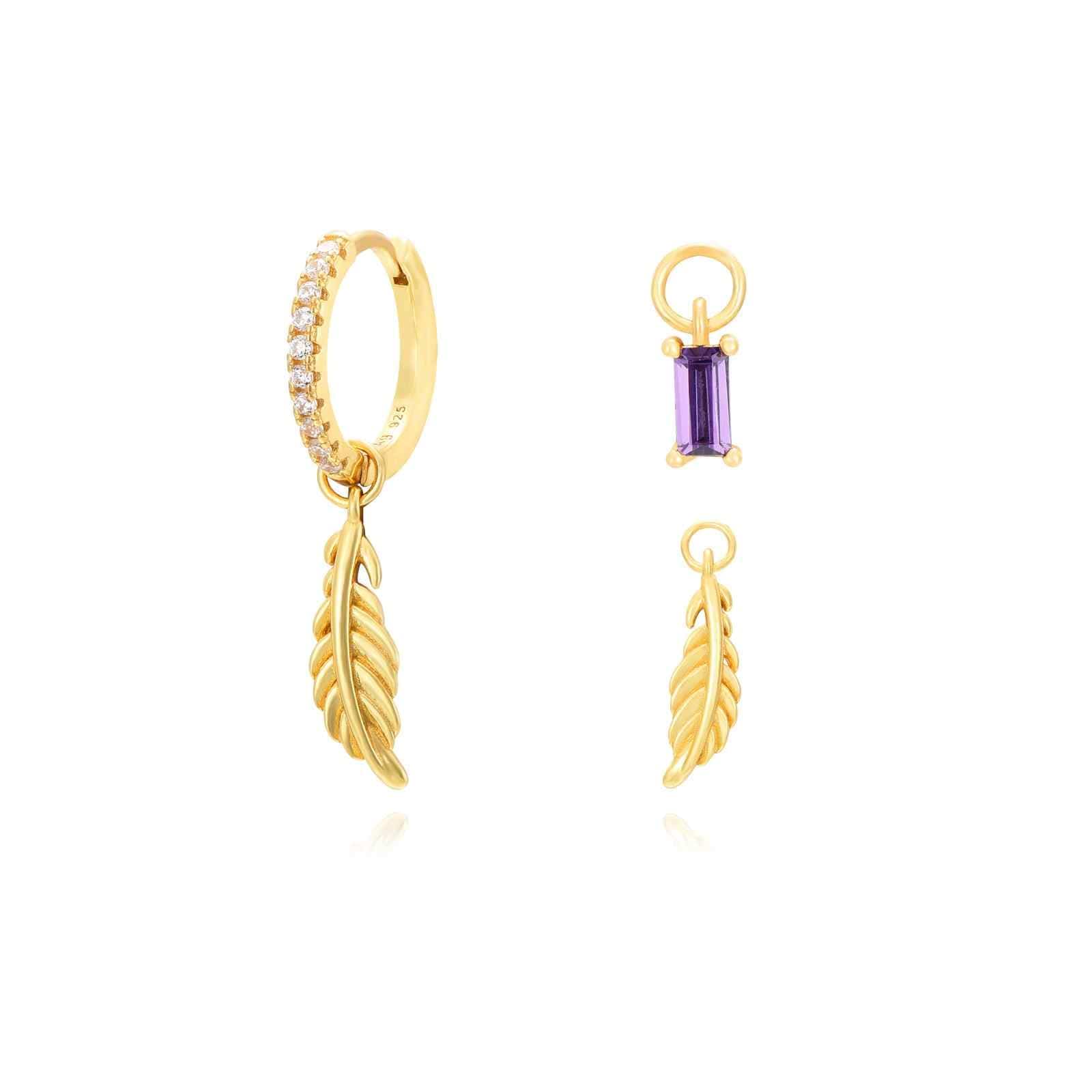 Amethylei 2 Charms Set | Gold - Piercd