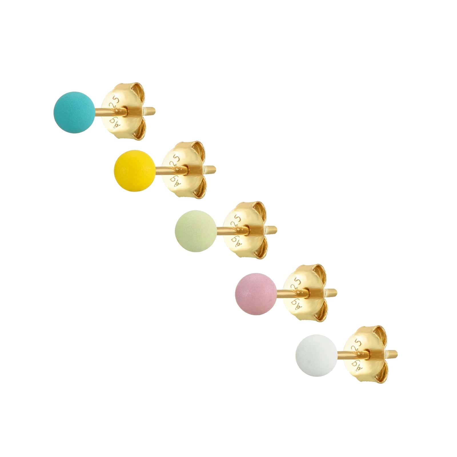 Flashy Balls Ohrstecker | Gold - Piercd